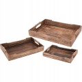 Taca do serwowania drzewo mangowca duża 45,5 ×29 ×6 cm 1szt