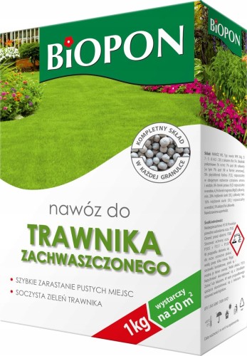 Nawóz do trawnika zachwaszczonego szybkie zrastanie 1kg