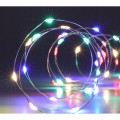 Lampki choinkowe na druciku kolorowe na baterie 40LED 195 cm