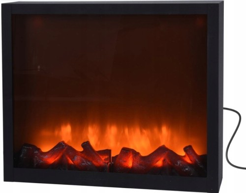 Kominek stojący bez funkcji grzewczej elektryczny LED czarny