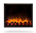 Kominek stojący bez funkcji grzewczej elektryczny LED czarny
