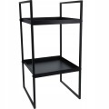 Stolik kawowy metalowy czarny kwadratowy 27 x 54 x 54cm