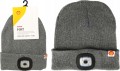 Czapka zimowa beanie rozmiar uniwersalny wbudowany LED 1szt