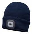 Czapka zimowa beanie rozmiar uniwersalny wbudowany LED 1szt