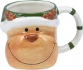 Kubek świąteczny ceramiczny malowane zdobienia 280 ml 1szt