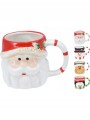 Kubek świąteczny ceramiczny malowane zdobienia 280 ml 1szt