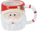 Kubek świąteczny ceramiczny malowane zdobienia 280 ml 1szt