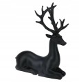 Figurka świąteczna renifer plastikowy czarny 20cm 1szt
