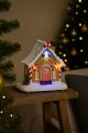 Figurka świąteczna domek świąteczny Cake House LED 10,5x7x10,5 cm