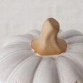Lampion dynia LED porcelanowa biała dekoracyjna na halloween i jesień