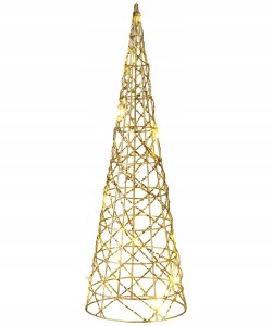 Figurka świąteczna choinka świetlna ciepły biały LED 40cm