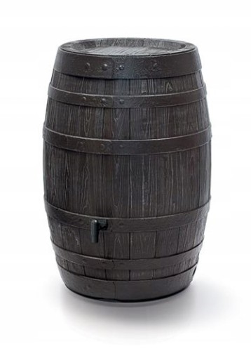 Zbiornik na deszcz BOTAQUA brąz 430L imitacja drewna HDPE