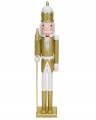 Figurka świąteczna Dziadek do orzechów drewniany złoty 106cm 1szt