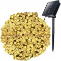 Lampki choinkowe solarny łańcuch świetlny ciepły biały 400 LED 24m