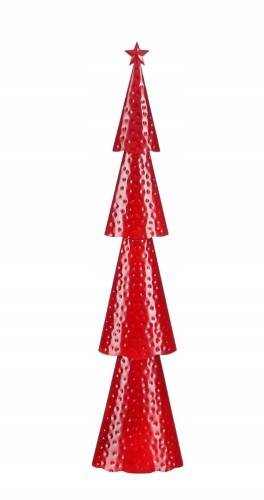 Figurka świąteczna choinka czerwona dekoracyjna 14,5x8x68 cm