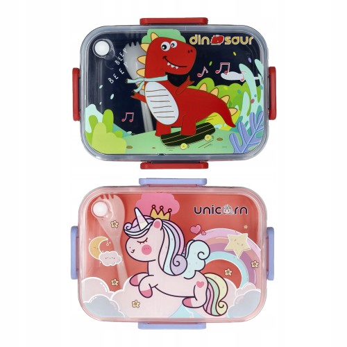 Lunchbox śniadaniówka dziecięca ze sztućcami 1 szt