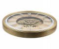 Zegar ścienny w stylu vintage złoty oldschool 50,7cm