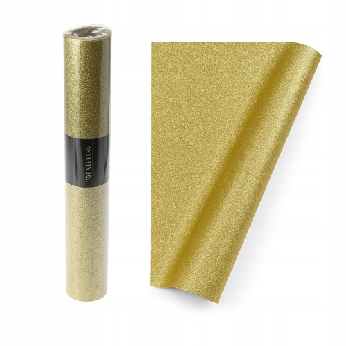 Tkanina dekoracyjna świąteczna organza na stół szampański złoty 250cm