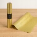 Tkanina dekoracyjna świąteczna organza na stół szampański złoty 250cm