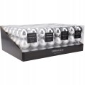 Bombki choinkowe zestaw 12 szt. srebrne 6 cm mic brokat, lustro, błysk