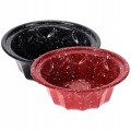 Zestaw 2 małych foremek do babki do pieczenia mini czarny czerwony 12cm