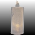 Świeca LED dekoracyjna 12,5 cm transparentna ciepłe białe światło