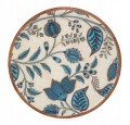 Talerz drewniany dekoracyjny 25 cm dwa kolory w naturalnej formie