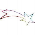 Kometa gwiazda świecąca 60 cm 35 LED RGB USB ozdoba okienna