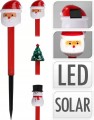 Lampka solarna LED figurka świąteczna mikołaj, bałwan, choinka