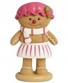 Figurka świąteczna Piernik żywica syntetyczna różowy 16cm 1szt
