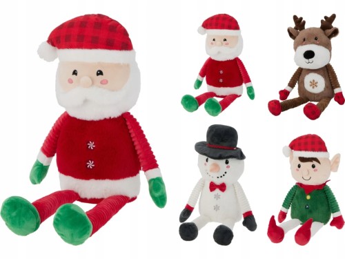 Zabawka świąteczna pluszowa 65 cm mikołaj renifer bałwanek elf 1szt