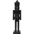 Figurka świąteczna Dziadek do orzechów drewniany czarny 38cm 1szt