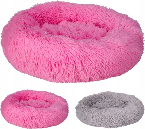Legowisko okrągłe dla psa poduszka futrzana 50cm 1szt