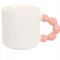 Kubek porcelanowy pastelowy z uchem 340ml 1szt