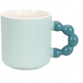 Kubek porcelanowy pastelowy z uchem 340ml 1szt