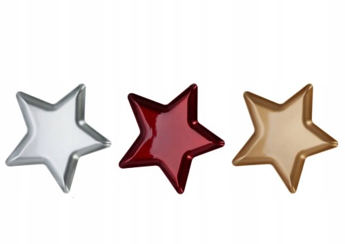 Patera talerz plastikowy w kształcie gwiazdy 31cm 1szt