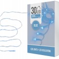 Lampki choinkowe na druciku kolorowe na baterie 30 diod LED 3m 1szt