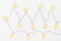 Lampki choinkowe łańcuch świetlny gwiazdki ciepły biały 10 LED 120cm