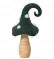 Dekoracyjna figurka filcowa lisek na drewnie 25x1x31cm ozdoba jesienna