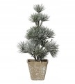 Figurka świąteczna mini choinka w doniczce tworzywo sztuczne 20cm 1szt