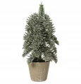 Figurka świąteczna mini choinka w doniczce tworzywo sztuczne 20cm 1szt