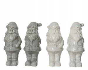 Figurka świąteczna Mikołaj dolomit szary 35cm 1szt
