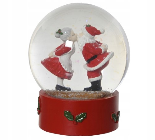 Figurka świąteczna kula śnieżna Mikołaj 10x12cm