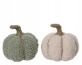 Figurka jesienna dynia halloween poliestrowa naturalna mała 13 cm 1szt