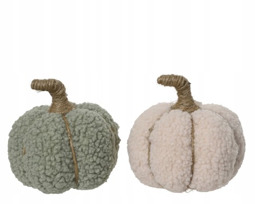 Figurka jesienna dynia halloween poliestrowa naturalna mała 13 cm 1szt