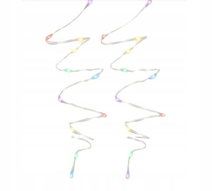 Lampki choinkowe kolorowe 240 LED 11,95m wewnętrzne zewnętrzne