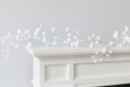 Girlanda nylonowa biała elegancka gałązka biała łańcuch świąteczny 15x95 cm