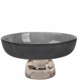 Patera szklana okrągła na nóżce mała elegancka 15cm 1szt