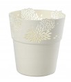 Osłonka ażurowa kremowa Aster 13 cm