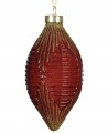 Bombka choinkowa szklana kształtka różne wzory 6,5x13,5cm 1szt